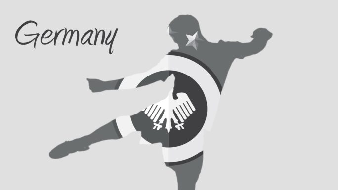 2014年德国世界杯动画与球员灰色