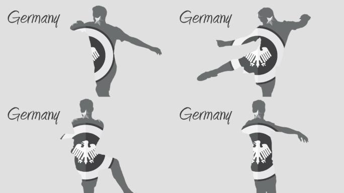 2014年德国世界杯动画与球员灰色
