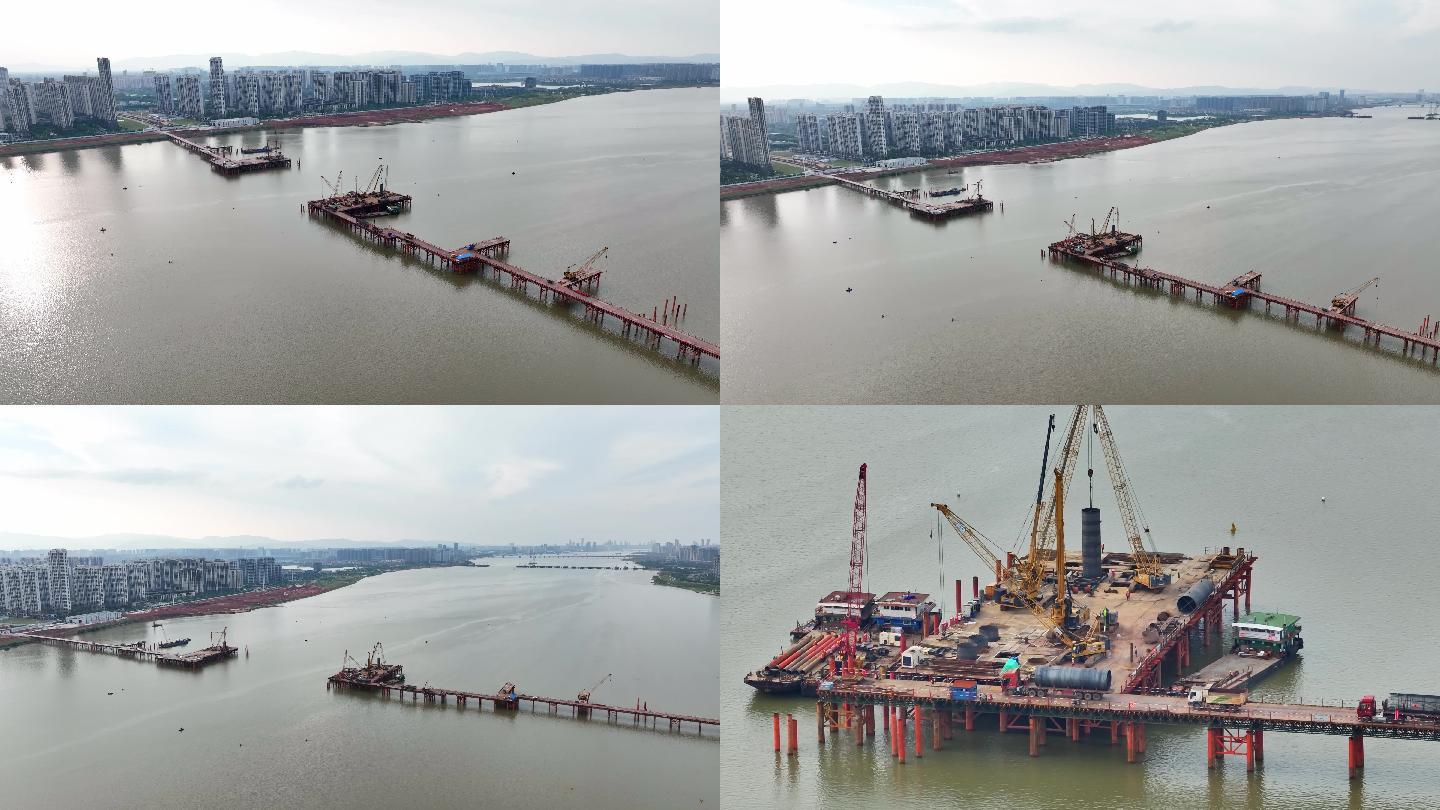 南昌九龙湖洪州大桥建设