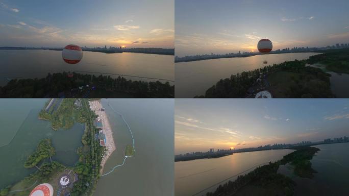 【fpv】穿越武汉东湖热气球