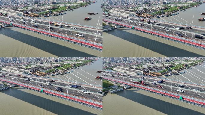 杨浦大桥上的车流