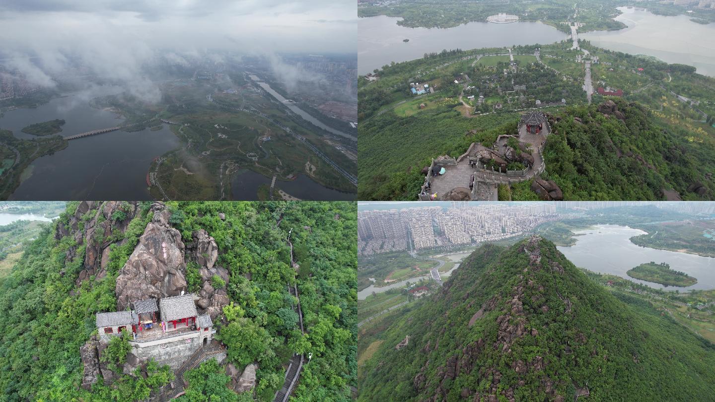 济南 华山 雨后 却华烟雨