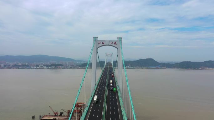 温州瓯江北口大桥航拍