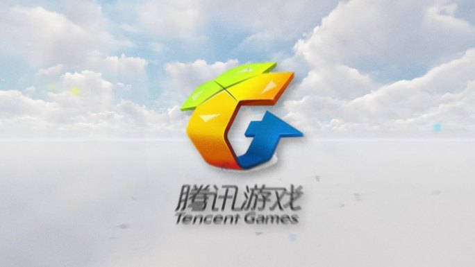 企业logo展示爆炸白云蓝天（无插件）