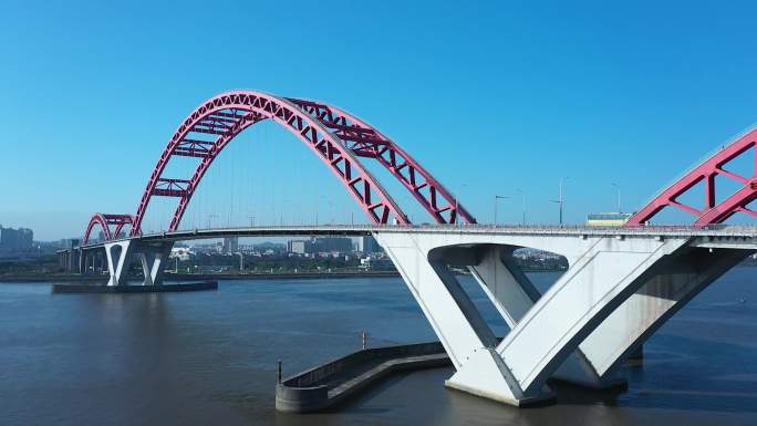 【4K】城市航拍 广州洛溪大桥和新光大桥