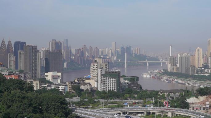 重庆南岸区城市风光空镜