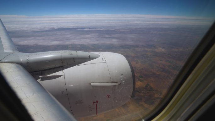 飞机上拍摄天空白云-3