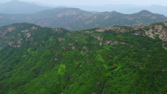 [4K]航拍素材.密云白河湾横岭根环拍