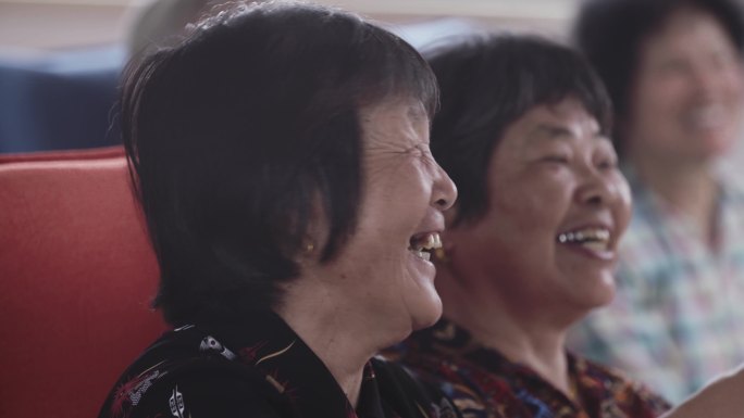 【原创】4K老人幸福开心笑容视频素材