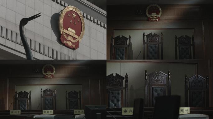 法院 法庭 国徽