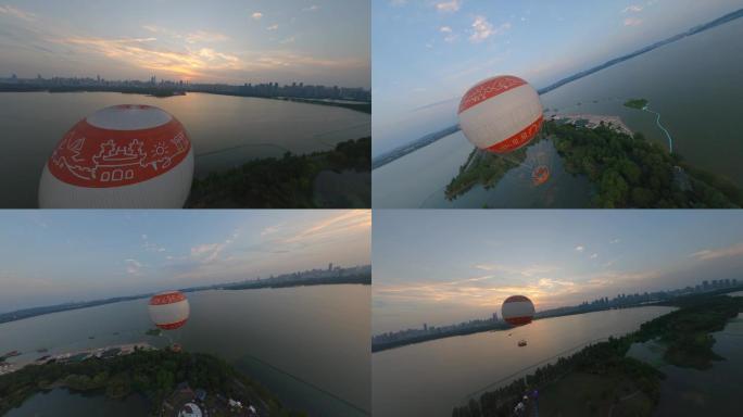 【fpv】穿越武汉东湖热气球