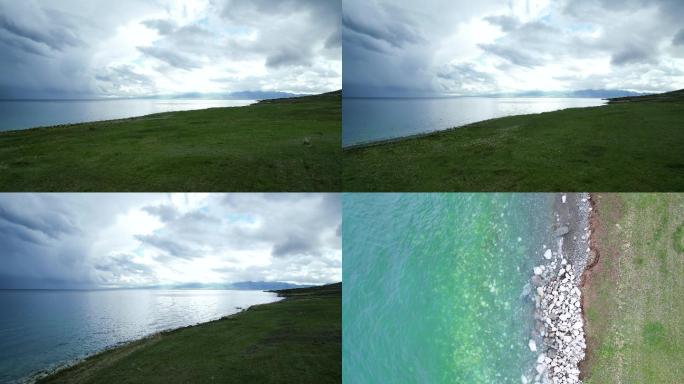 【原创】4K航拍草原湖面赛里木湖