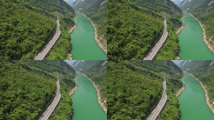 原创 重庆武隆彭水段乌江公路自然风光航拍