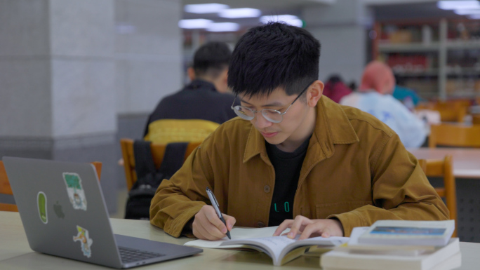 图书馆自习、大学生考研复习