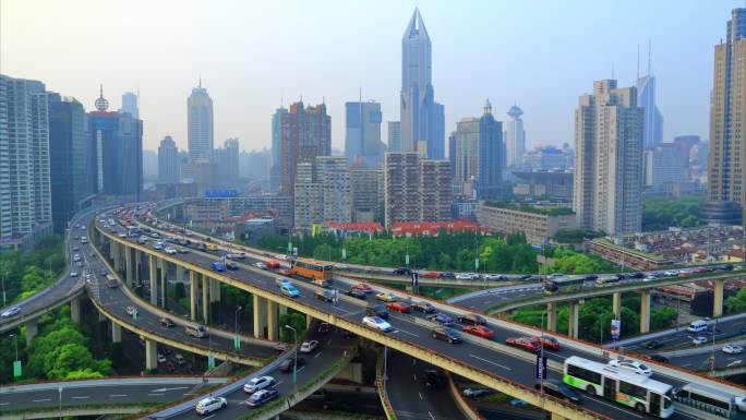 上海延安路高架延时摄影