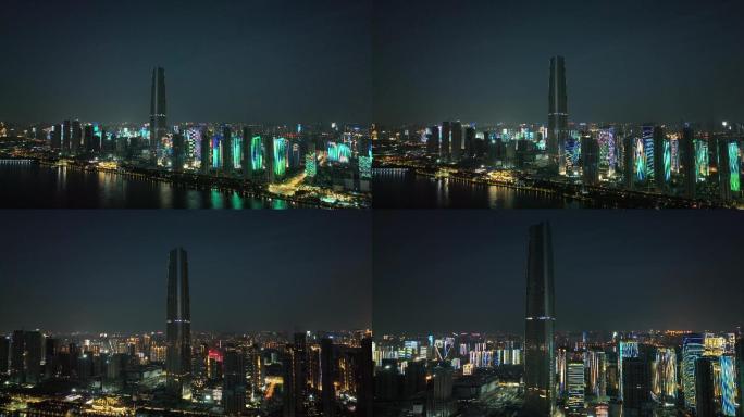 最新武汉原创实拍4K航拍绿地中心