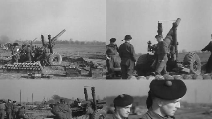 40年代二战时期英国炮兵