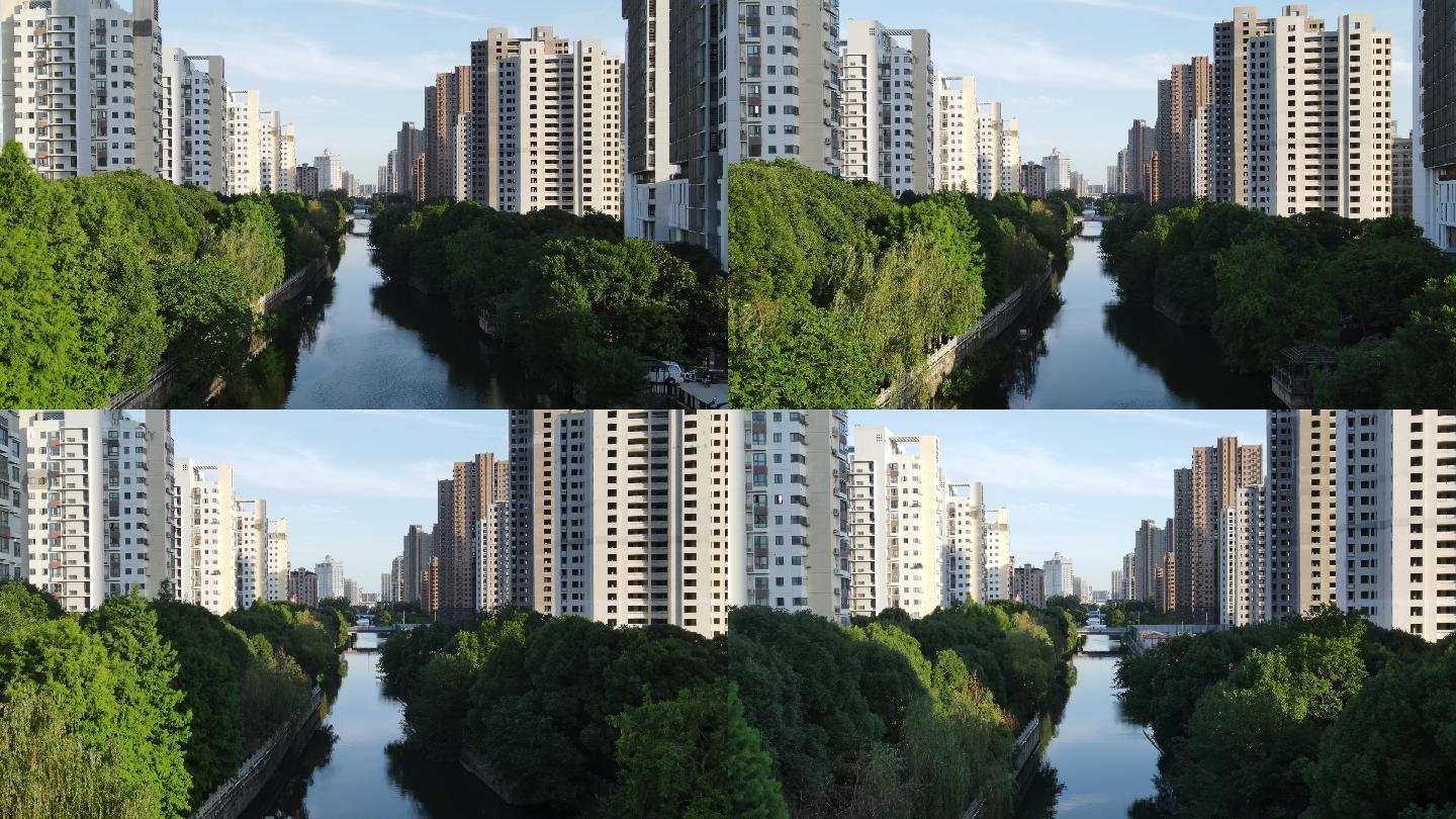 河道河流 优美宜居 绿色城市 绿色生态
