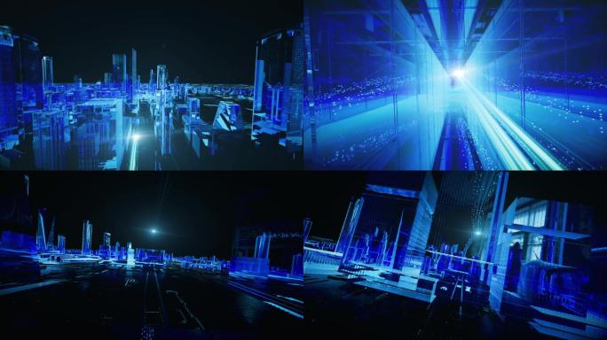 三维城市生长穿梭