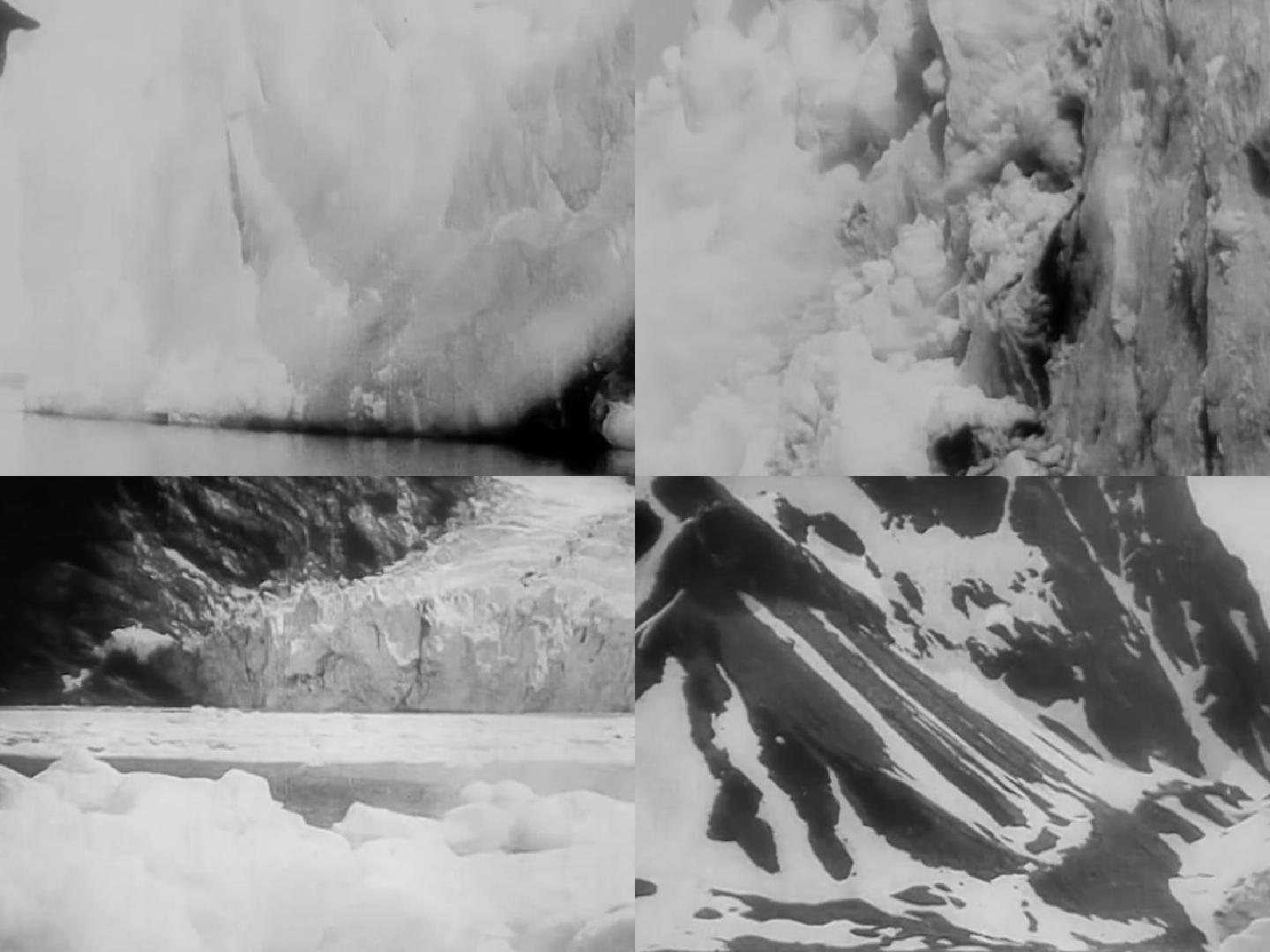 19世纪南极冰川冰山