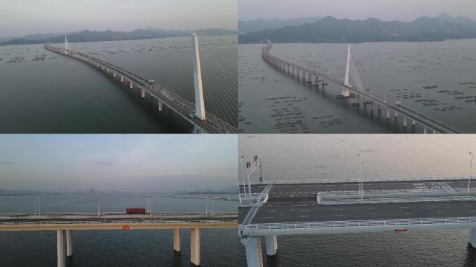 4K深圳湾大桥航拍