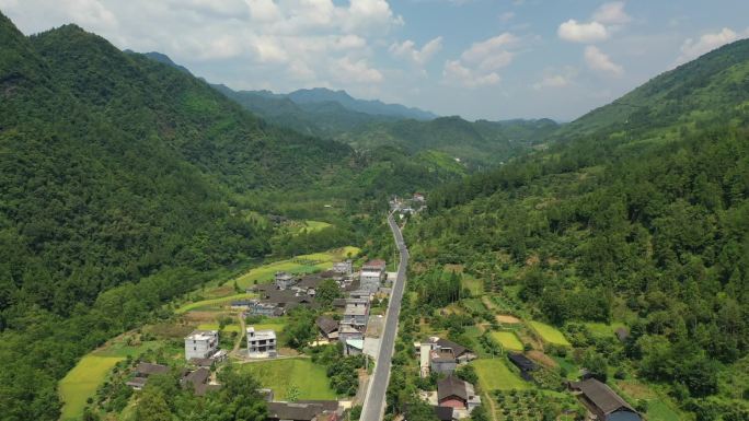 原创 湖北恩施宣恩县乡村田野山谷山区风光