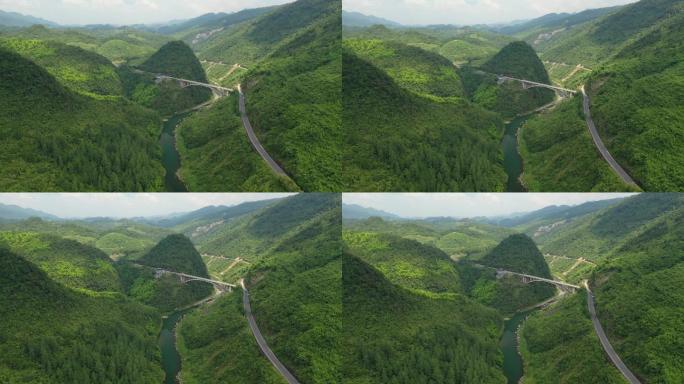 原创 湖北恩施宣恩县平地坝大桥山谷风光