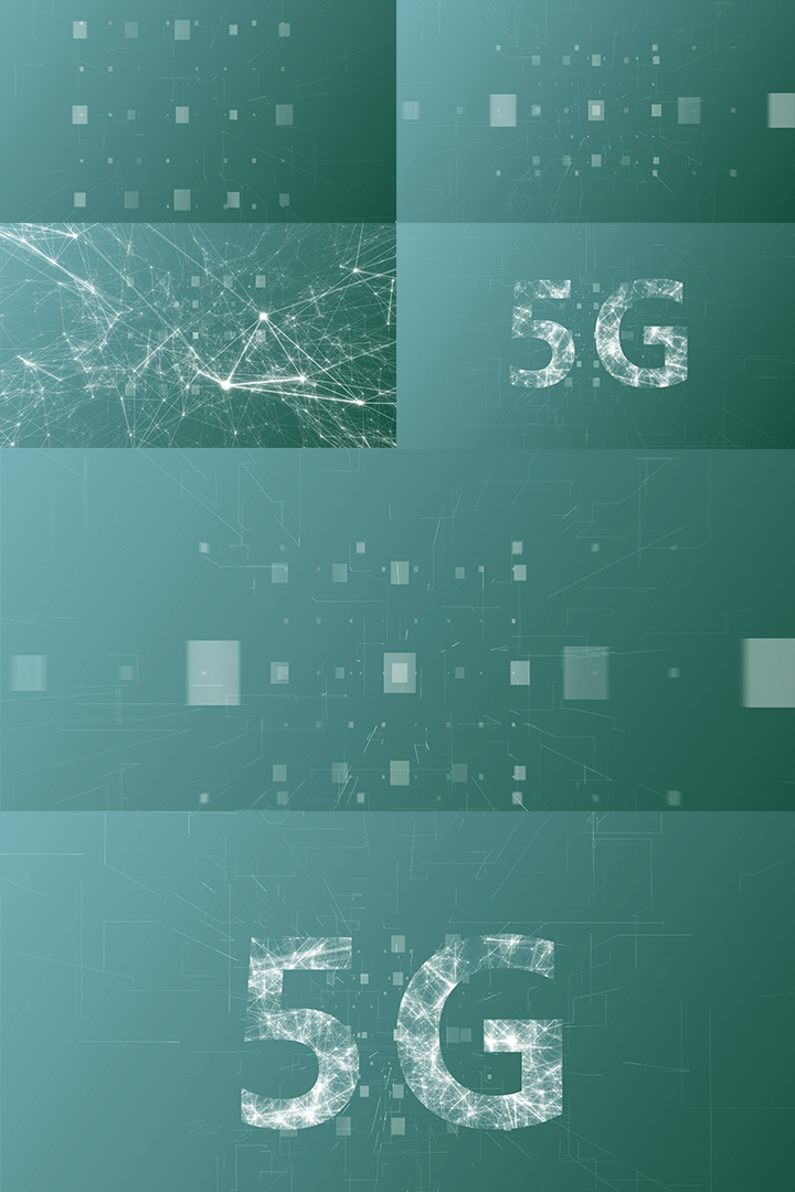 5G通讯科技传输概念视频AE模板02