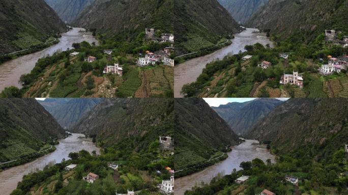 原创 四川阿坝州金川县大金川河乡村风景