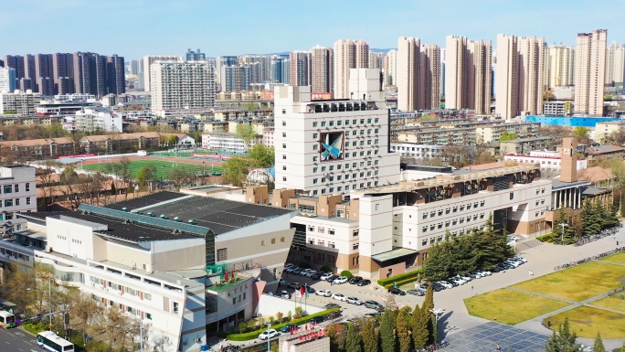 山西大学航拍山西大学延时