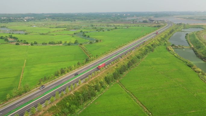 原创 江西南昌大片农田耕地农业航拍景观