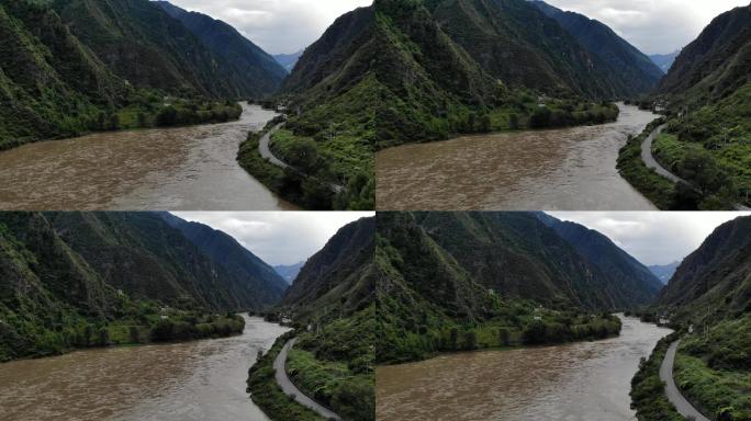 原创 四川阿坝州金川县大金川河乡村风景