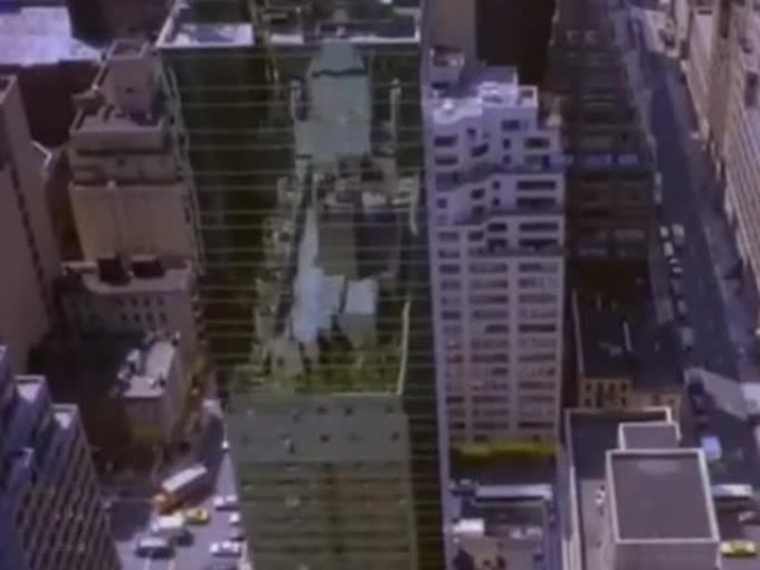 80年代纽约曼哈顿写字楼群世贸中心双塔