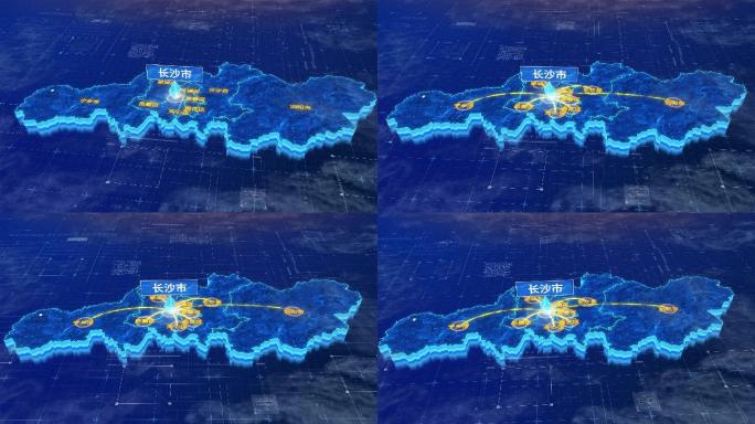长沙市辐射全市网络地图