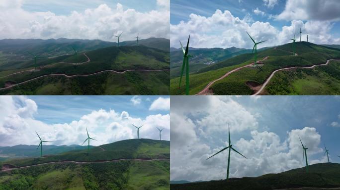 清洁能源风车风能发电