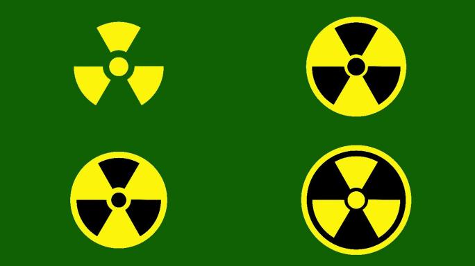 放射性标志危害警示动画-AE模板