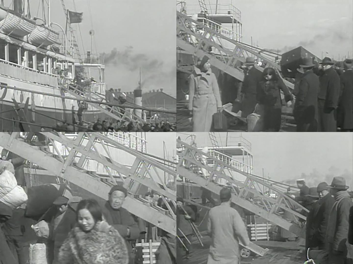 1934年普安号游轮停靠在上海