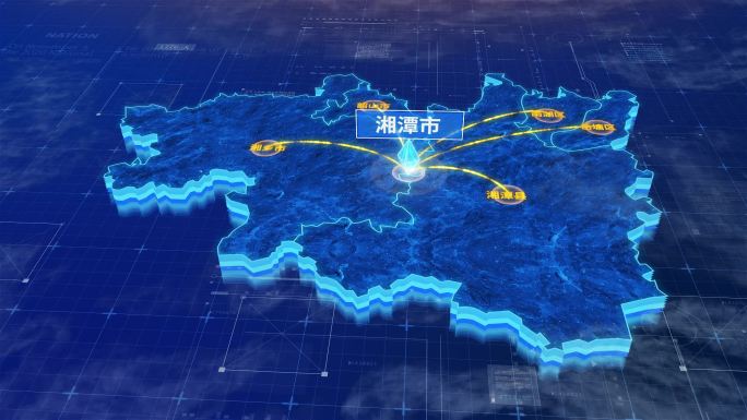 湘潭市辐射全市网络地图