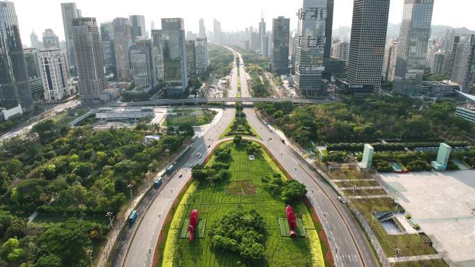 疫情空城的深南大道