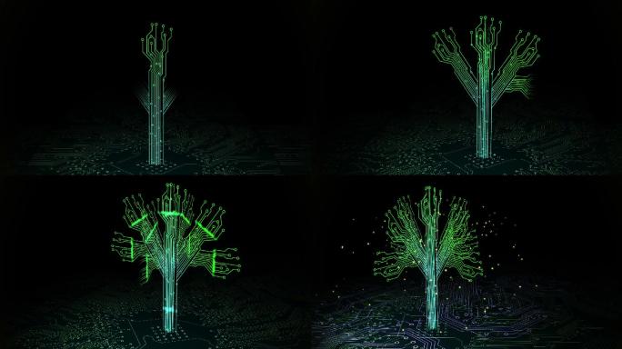 新科技的动画科技树抽象科技数据联通