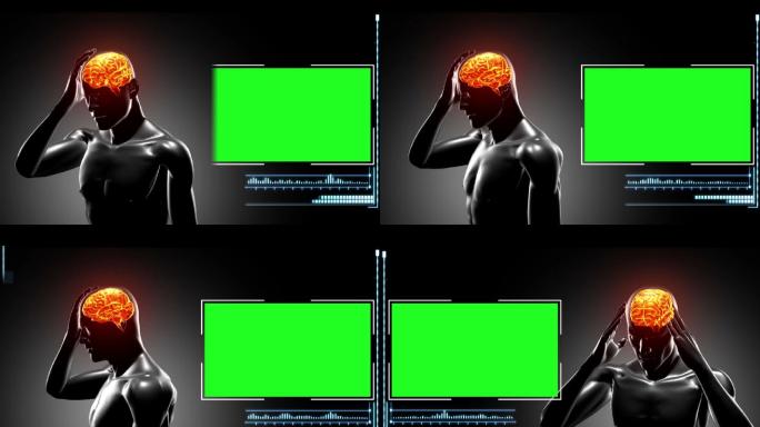 计算机模拟人类头痛与复制空间出现