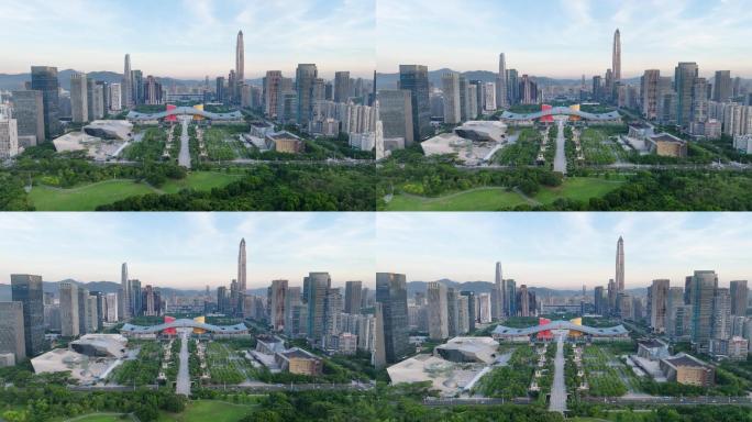 2022航拍深圳市民中心4K60帧