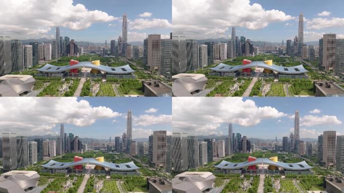 2022航拍深圳市民中心4K60帧