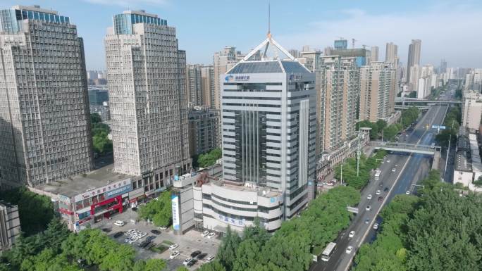 武汉中国光谷高科孵化器大厦航拍