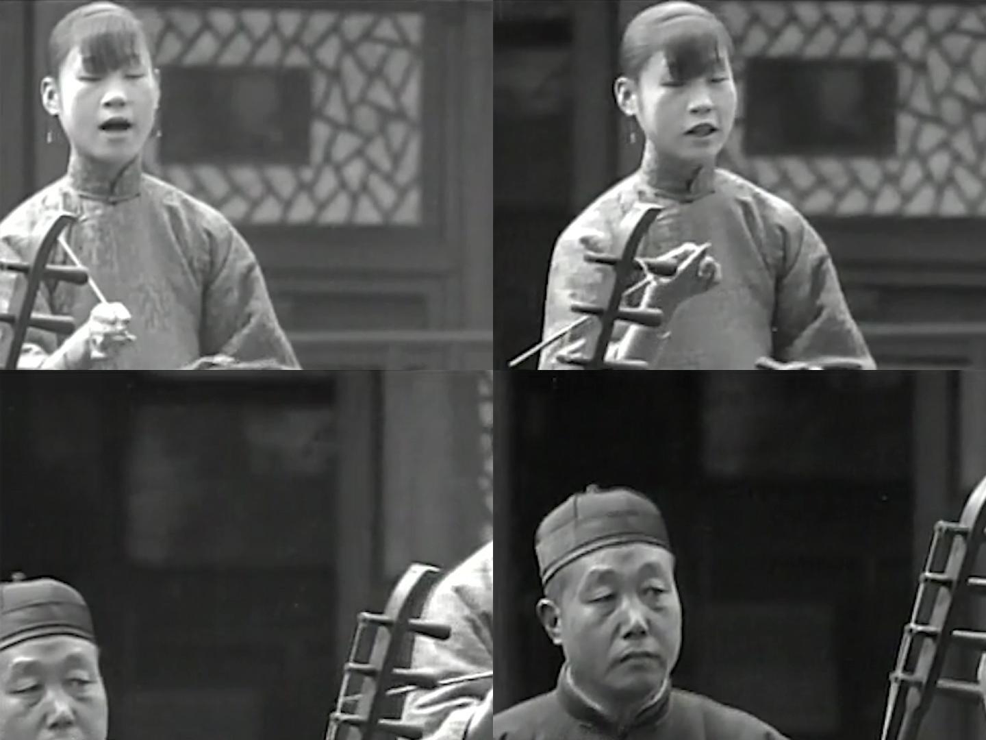 1929年民间艺人在街头表演