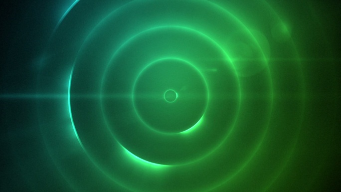 移动的圆圈闪烁蓝色和绿色的灯动画特效