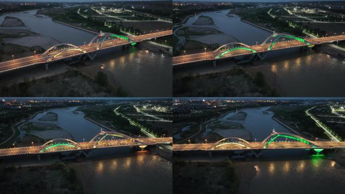 卫民黄河大桥夜景