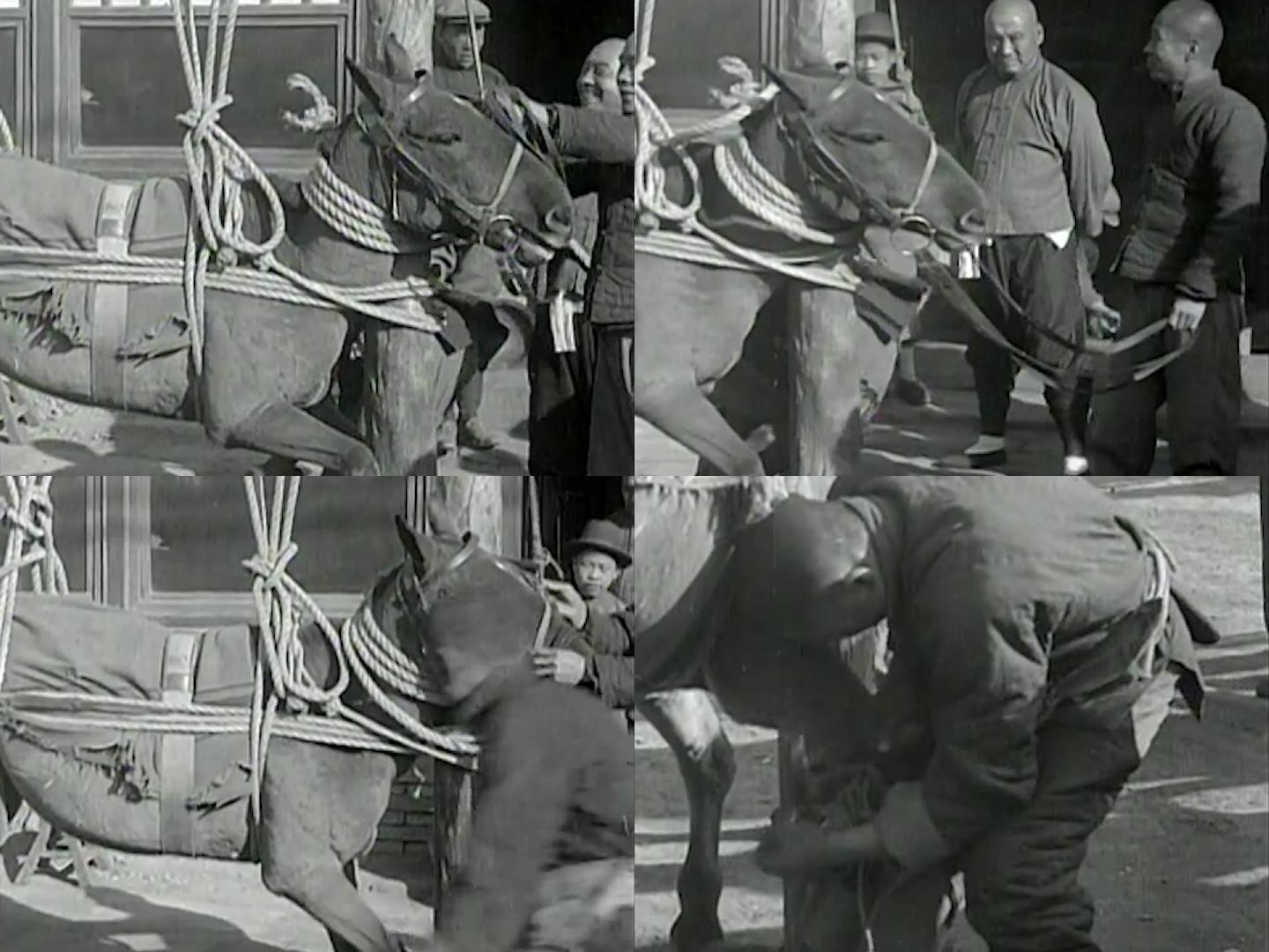 1929年北京农民给螺子穿上铁鞋
