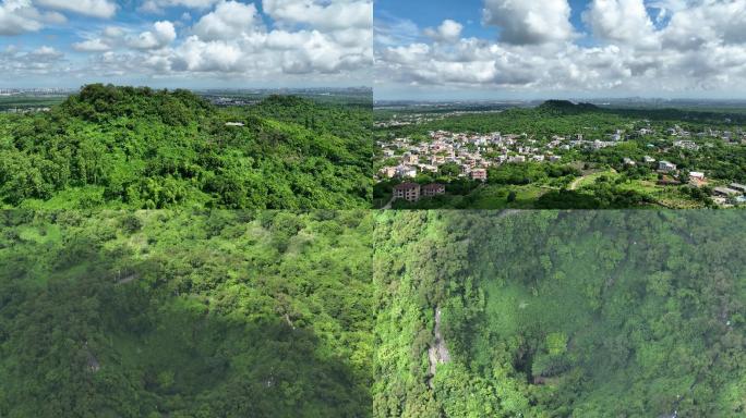 御3拍摄海口火山口4k素材