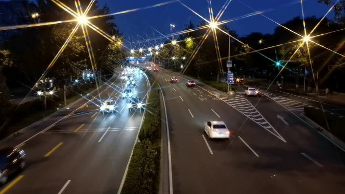 夜晚车流摄影